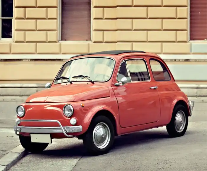 Fiat 500 rot